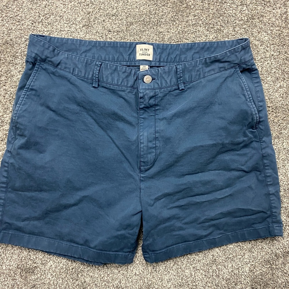 Flint and Tinder Shorts Men's 37 Khaki Stretch Chino Hiking Outdoor Huckberry